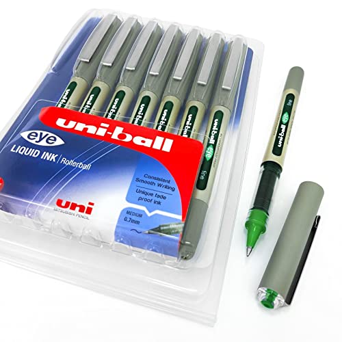 uni-ball Eye UB-157 Tintenroller, 0,7 mm Spitze, grüne Tinte, 8 Stück uni-ball Eye UB-157 Tintenroller, 0,7 mm Spitze, grüne Tinte, 8 Stück von Uni-Ball