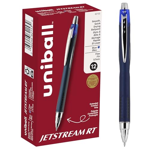 uni-ball Jetstream RT Retractable Roller Ball Pen, Blue Ink, Fine, 0.70 mm by Uni-ball von Uni-Ball