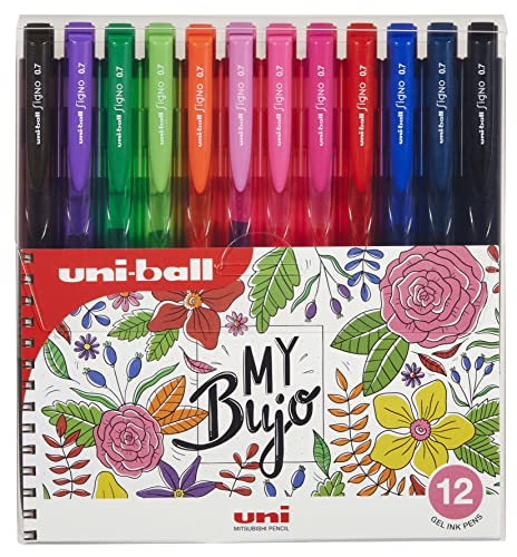 Uni-Ball Signo RT1 UMN-155N Gel-Tintenroller, 12 Farben von Uni-Ball
