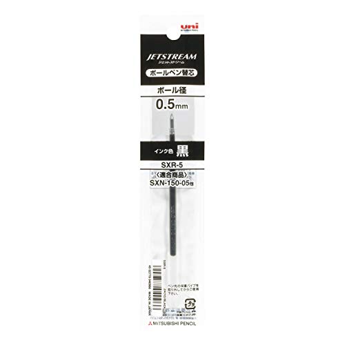 Uni SXR-5 Jetstream Ballpoint Pen Refill - 0.5 mm - Black by Uni von Uni