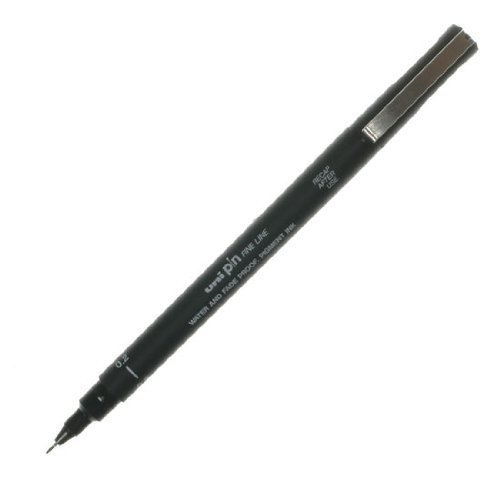 Uniball Pin Drawing Pen 0.2mm - Black (Dozen Box) by Uni von UniPatch
