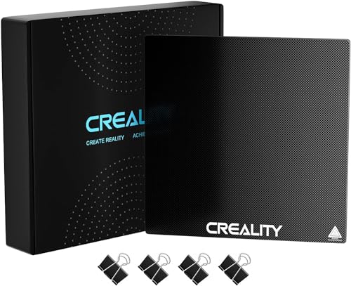 Creality Ender 3 Glasbett 3D-Drucker-Plattformen Ender 3 V2 Neo Gehärtete Bauplatte für Ender 3 Pro,Ender 3/Neo,Ender 5,CR-20 Pro,Ender 3 S1,Ender 3 S1 Pro,Sermoon V2 3D-Drucker 235x235mm von UniTak3D
