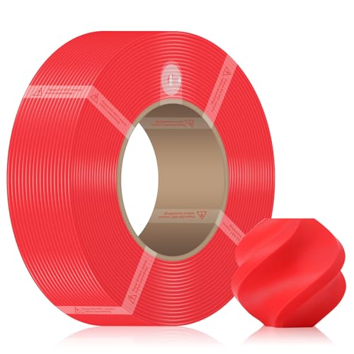 Refill PETG HF 3D Drucker Filament 1.75mm+/-0.03mm mit RFID Compatible with Bambulab A1/A1 Mini/X1/P1 Serie1KG Spulenlos Refilament Hohe Präzision Druckgeschwindigkeit (Rot 33200) Refill PETG HF 3D Drucker Filament 1.75mm+/-0.03mm mit RFID Compatible with Bambulab A1/A1 Mini/X1/P1 Serie1KG Spulenlos Refilament Hohe Präzision Druckgeschwindigkeit (Rot 33200) von UniTak3D