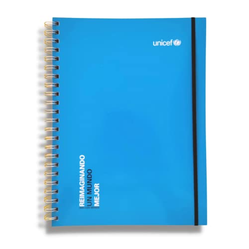 Unicef - A4 Notizbuch, Bessere Welt, Cyanblau von Unicef