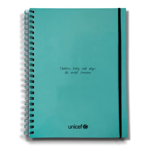 UNICEF - A4 Notizbuch, Children Today, Seladon Blau von Unicef