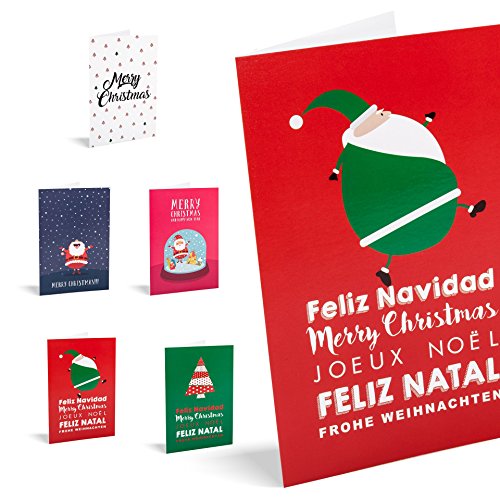 UNICEF - Pack mit 10 Weihnachtskarten, Festive One World von Unicef