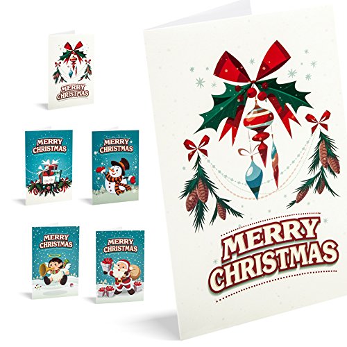UNICEF - Pack mit 10 Weihnachtskarten, Merry Christmas von Unicef