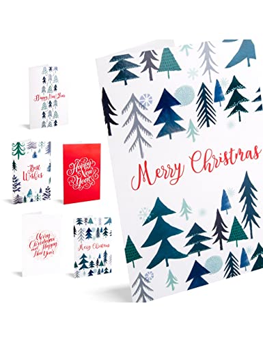 UNICEF Weihnachtskarten, 10 Stück, Bäume von Unicef