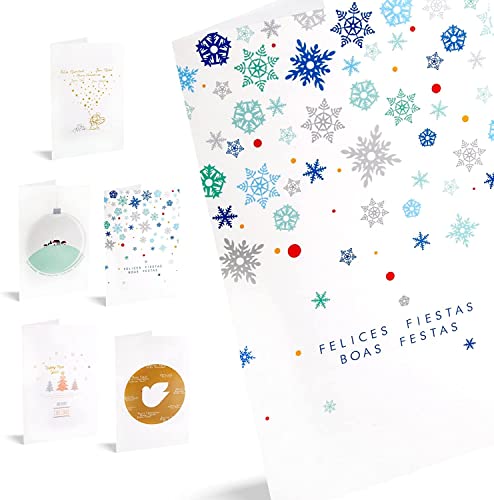 UNICEF Weihnachtskarten, 10 Stück, Konfetti von Unicef