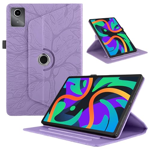 Unichthy Schutzhülle für iPad Air 13 Zoll (M3 2025/M2 2024), 3D-Blattader, mit Stifthalter, stoßfest, stabil, um 360° drehbarer Ständer, mit automatischer Wake/Sleep-Funktion für iPad Air 2024/2025, von Unichthy