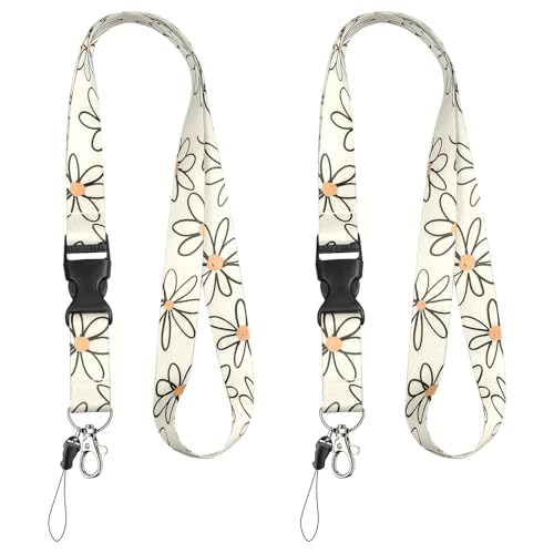 Uniclife 2 Stück Niedliche Lanyards Hals ID-Karte Lanyard Frauen Schnelles Loslassen Hals Lanyard ID Ausweiskartenhalter Zubehör Abnehmbare Schlüsselanhänger Band mit hängenden Seil Metall-Clip Weiß Uniclife 2 Stück Niedliche Lanyards Hals ID-Karte Lanyard Frauen Schnelles Loslassen Hals Lanyard ID Ausweiskartenhalter Zubehör Abnehmbare Schlüsselanhänger Band mit hängenden Seil Metall-Clip Weiß von Uniclife