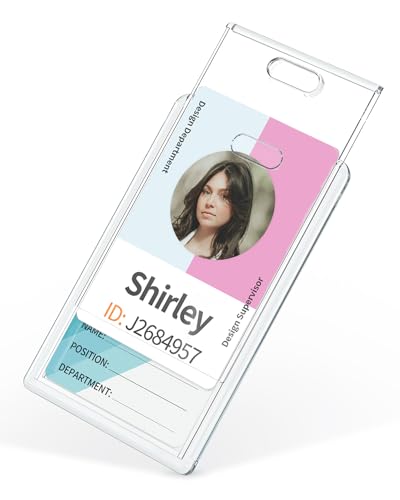 Uniclife 2 Stück Sliding Ausweishalter Vertical Klar Karte Fall Hard Plastik Transparent Karte Protektor Etui für Büro Schule ID-Karte Kreditkarte Proximity Card Führerschein Ausweis Uniclife 2 Stück Sliding Ausweishalter Vertical Klar Karte Fall Hard Plastik Transparent Karte Protektor Etui für Büro Schule ID-Karte Kreditkarte Proximity Card Führerschein Ausweis von Uniclife