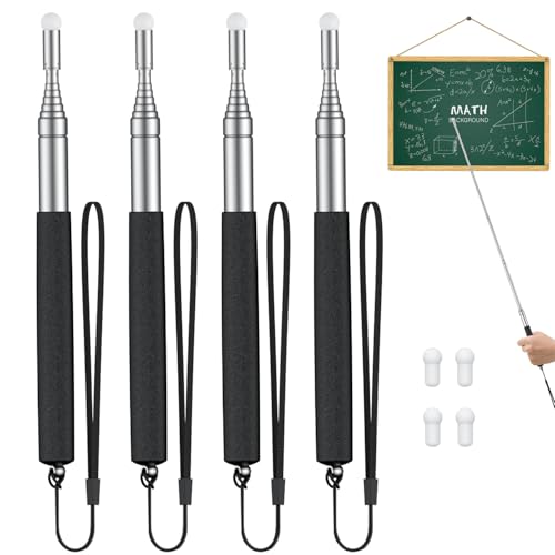 Uniclife 4er-Pack ausziehbare Zeigestöcke für Lehrer Teleskop Zeigestock für Whiteboards mit Lanyards & Ersatz Filzköpfen Ausziehbarer Präsentationsstab für Lehrer Trainer & Moderatoren bis 100 cm Uniclife 4er-Pack ausziehbare Zeigestöcke für Lehrer Teleskop Zeigestock für Whiteboards mit Lanyards & Ersatz Filzköpfen Ausziehbarer Präsentationsstab für Lehrer Trainer & Moderatoren bis 100 cm von Uniclife