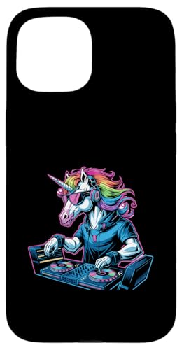 Unicorn DJ mit Kopfhörern Mixing Beats Hülle für iPhone 15 Unicorn DJ mit Kopfhörern Mixing Beats Hülle für iPhone 15 von Unicorn DJ Mixing Music Vibes Rainbow