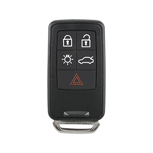 Unifizz 5 Tasten Auto Keyless Fernbedienung Schlüsselanhänger Gehäuse Schwarz PG788A für Volvo- XC60 2010-2013 schwarz von Unifizz