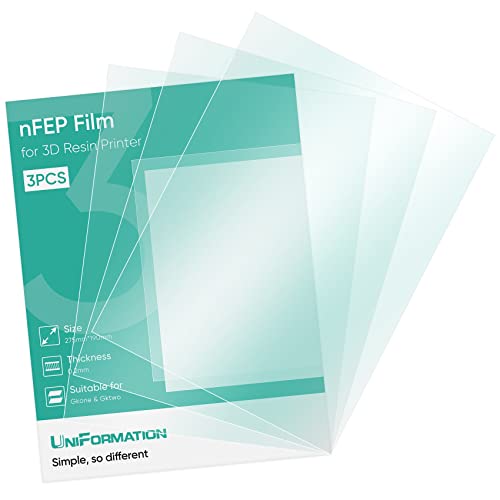 3pcs nFEP Release -Film für GKTWO LCD 3D -Drucker 275 * 190 mm mm 0,15 mm Dicke von Uniformation