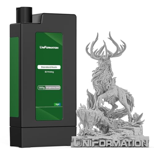 GK3 SeriesBoxed Standard 3D Drucker Harz Schnell pflanzliches 3D Harz mit hoher Präzision niedriger Viskosität Passend für 8K/12K/14K DLP LCD HD Hellgrau1.2KG GK3 SeriesBoxed Standard 3D Drucker Harz Schnell pflanzliches 3D Harz mit hoher Präzision niedriger Viskosität Passend für 8K/12K/14K DLP LCD HD Hellgrau1.2KG von Uniformation