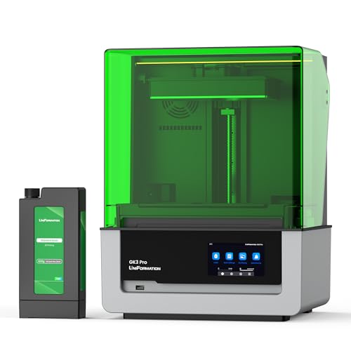 UniFormation GK3 Pro Harz 3D-Drucker 16K 9,6-Zoll-Bildschirm mit hoher Durchlässigkeit und 385 COB-Lichtquelle Smart Auto-Detected Heating System & Auto Feeding System 211 x 118 x H240mm Build Volume von Uniformation