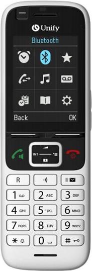Atos Unify S6 - Schnurloses Erweiterungshandgerät - mit Bluetooth-Schnittstelle - DECT - Silber (geöffnet) von Unify