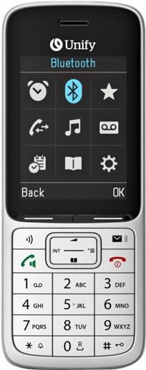 Atos Unify SL6 - Schnurloses Erweiterungshandgerät - mit Bluetooth-Schnittstelle mit Rufnummernanzeige - DECT - Silber (L30250-F600-C518) von Unify