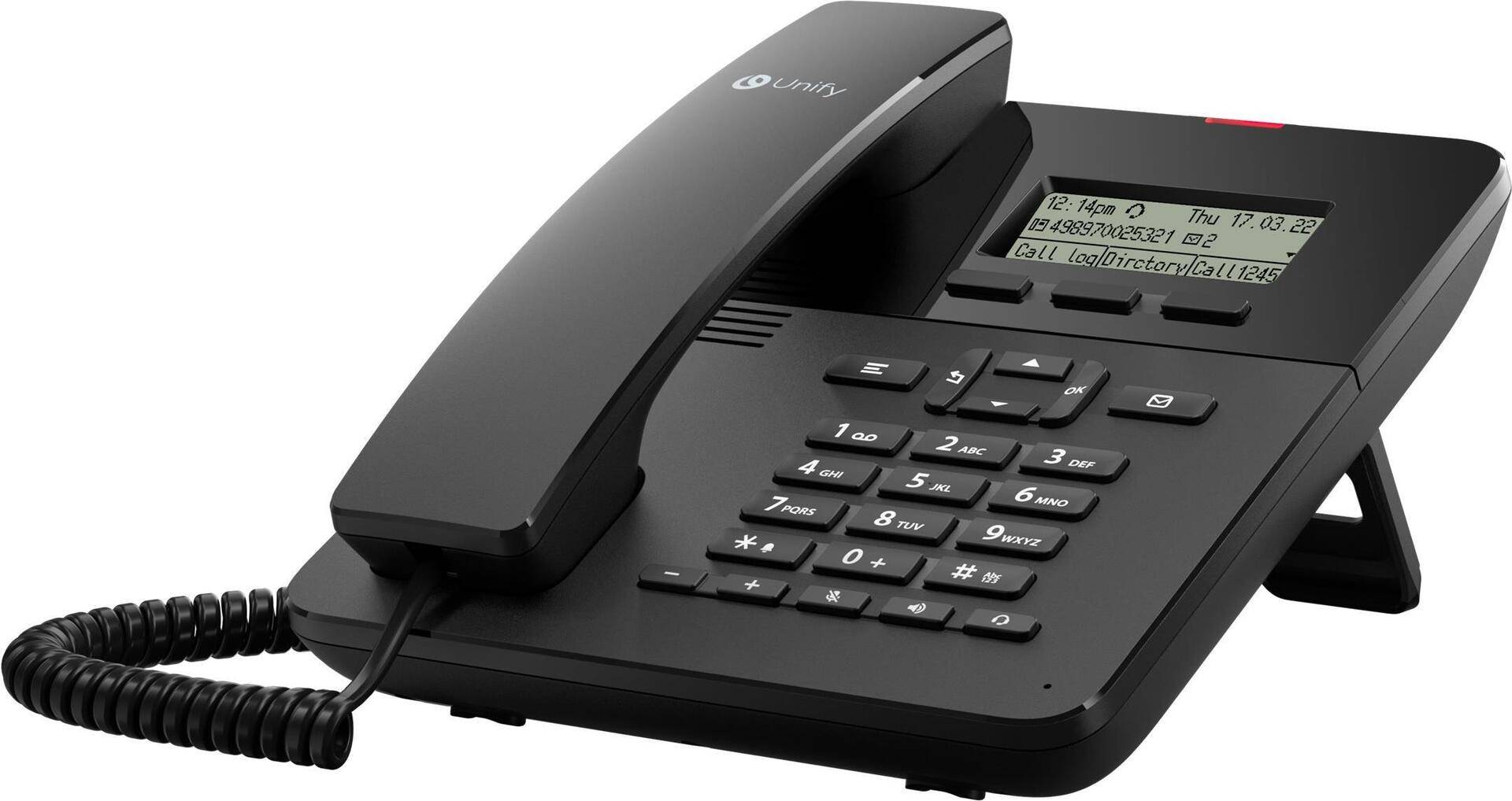 Unify OpenScape Desk Phone CP110 - VoIP-Telefon - SIP, SRTP, HFA - Schwarz (L30250-F600-C580) von Unify