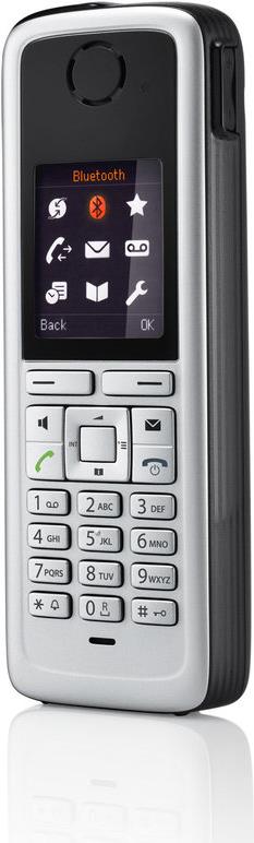 Unify OpenStage M3 Plus - Schnurloses Erweiterungshandgerät - Bluetooth-Schnittstelle - DECT - Schwarz, Silber (L30250-F600-C401) von Unify