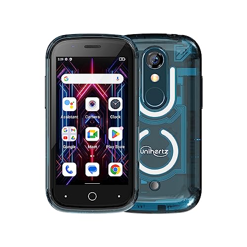Unihertz Jelly Star (Blau) – Kleinstes 4G-Smartphone mit LED-Licht und 3-Zoll-Display, Android 13, 8 GB RAM + 256 GB ROM, Gewicht 116 G, 48 MP Kamera von Unihertz