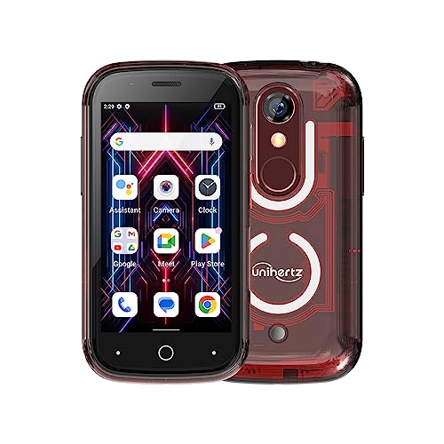Unihertz Jelly Star (Rot) – Kleinstes 4G-Smartphone mit LED-Licht und 3-Zoll-Display, Android 13, 8 GB RAM + 256 GB ROM, Gewicht 116 G, 48 MP Kamera von Unihertz