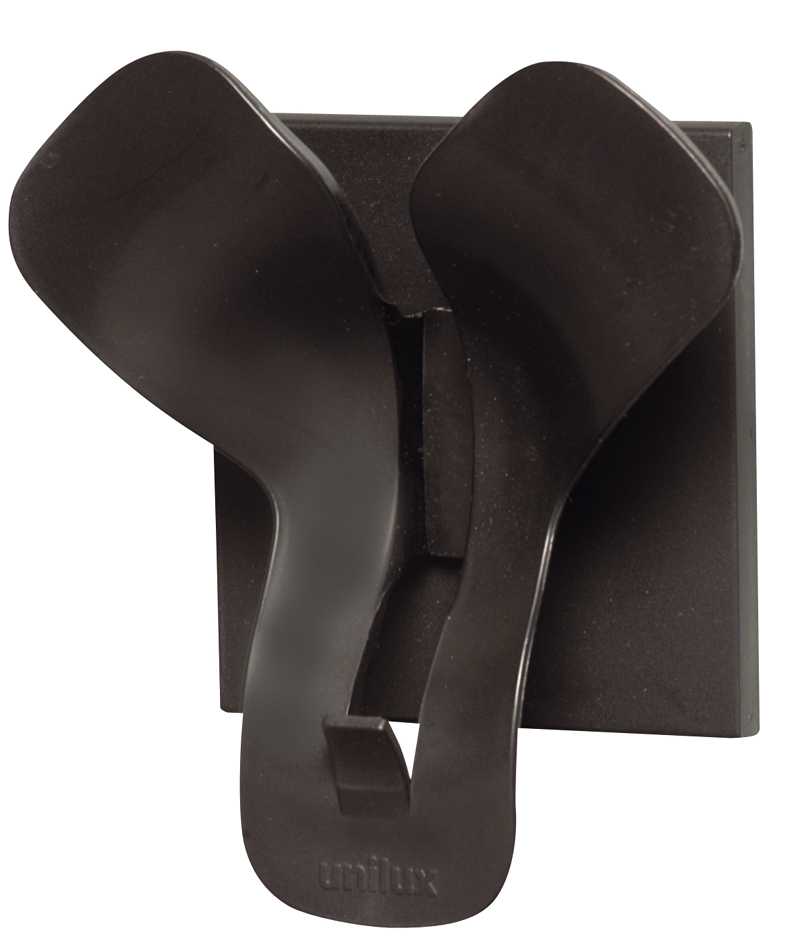 UNiLUX Garderobenhaken , TRIO, , 1 Haken, Farbe: schwarz von Unilux