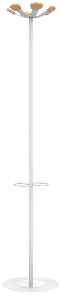 UNiLUX Garderobenständer AURORA, Höhe: 1.680 mm, weiß von Unilux