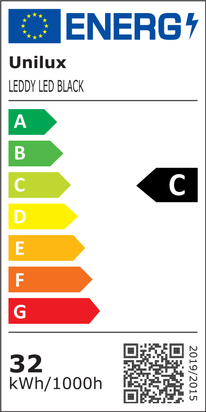 UNiLUX LED-Deckenfluter LEDDY, dimmbar, schwarz von Unilux