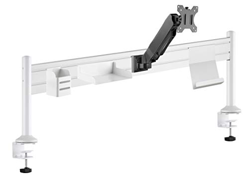 Unilux Ergo 400124600 Tragbare Station, ergonomisch, für Büro mit Monitorhalterung bis zu 27 Zoll, Maße 125 x 40 x 15 cm, Weiß, 400124600 Unilux Ergo 400124600 Tragbare Station, ergonomisch, für Büro mit Monitorhalterung bis zu 27 Zoll, Maße 125 x 40 x 15 cm, Weiß, 400124600 von Unilux