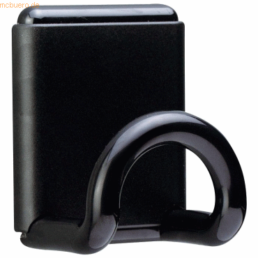 Unilux Garberobenhaken BxH 8x10cm magnetisch schwarz/grau Unilux Garberobenhaken BxH 8x10cm magnetisch schwarz/grau von Unilux