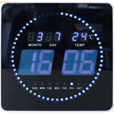 Unilux LED-Uhr FLO 400124566 schwarz Unilux LED-Uhr FLO 400124566 schwarz von Unilux