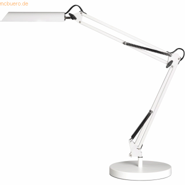 Unilux Schreibtischleuchte Swingo LED weiß Standfuß + Tischklemme inkl von Unilux