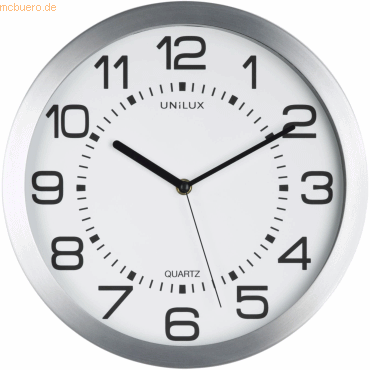 Unilux Wanduhr Moon 35,5 cm silber Unilux Wanduhr Moon 35,5 cm silber von Unilux