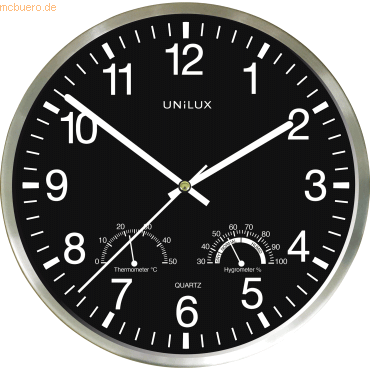 Unilux Wanduhr WETTY 400140807 Thermo-/Hygrometer von Unilux