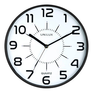 unilux Wanduhr Pop weiß schwarz Kunststoff, Ø 30,0 cm unilux Wanduhr Pop weiß schwarz Kunststoff, Ø 30,0 cm von Unilux