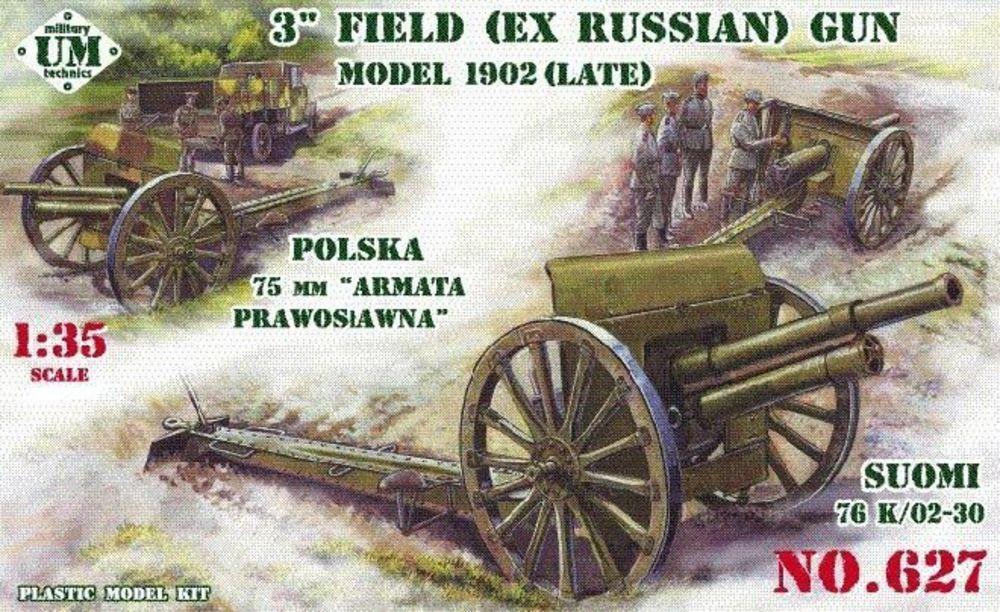 3inch (ex Russian) field gun, 1902(late) von Unimodels