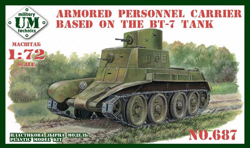 Armored personnel carrier based in the BT-7 tank von Unimodels