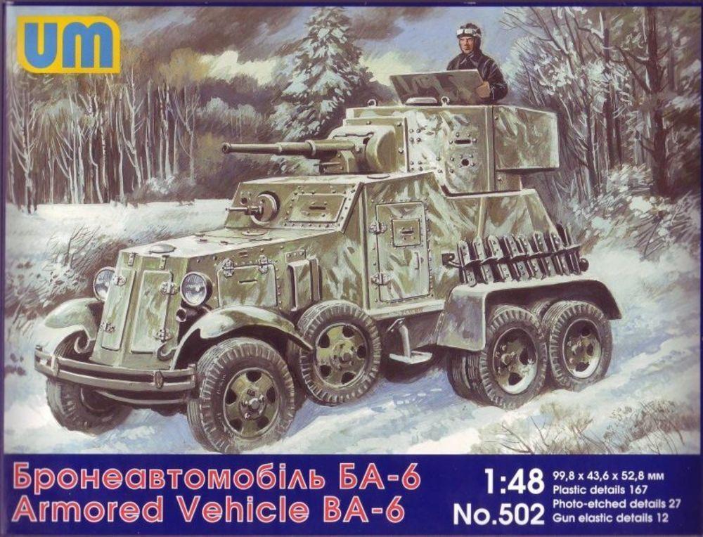 BA-6 Soviet armored vehicle von Unimodels