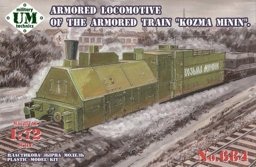 Kozma Minin armored locomotive of the armored train von Unimodels