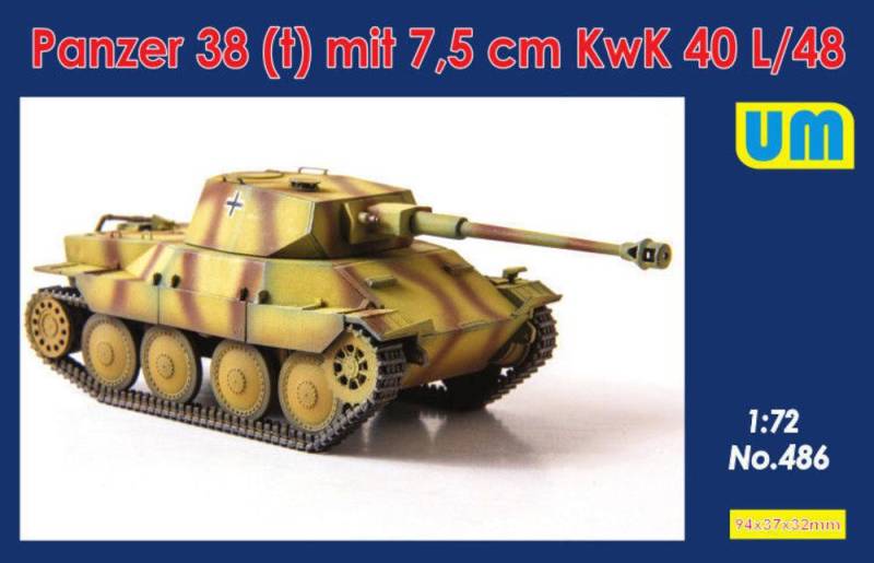Panzer 38(t) mit 7.5cm KwK 40L/48 von Unimodels