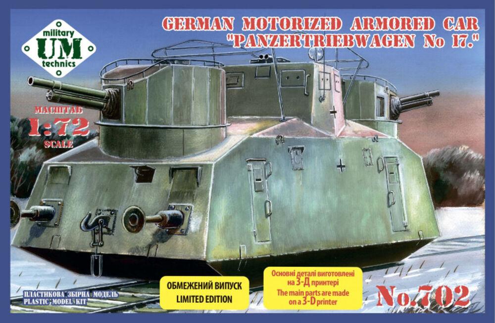 Panzertriebwagen No.17 German motorized armored car von Unimodels