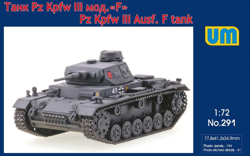 Pz.Kpfw III Ausf. F tank von Unimodels