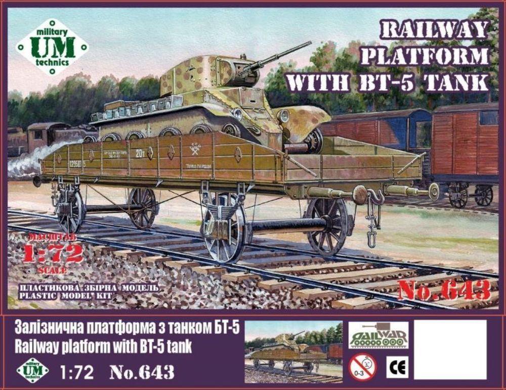 Railway platform with BT-5 tank von Unimodels