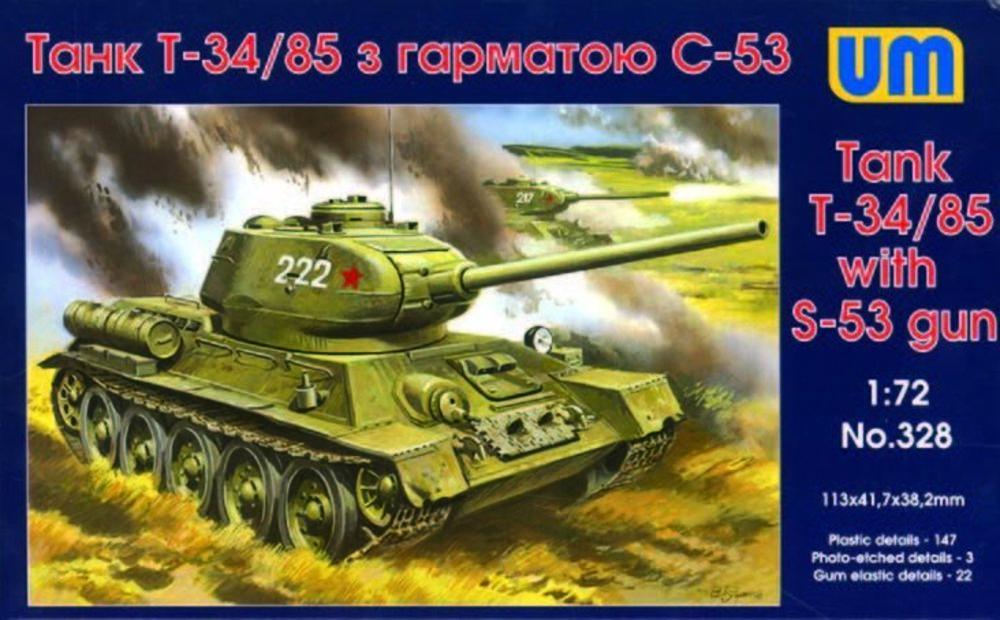 T-34/85 with S-53 gun von Unimodels