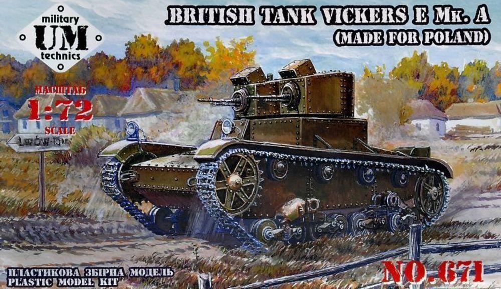 Vickers E Mk.A British tank (made for Poland) von Unimodels