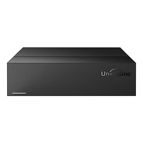 UnionSine 10TB 3,5-Zoll-Desktop-Externe Festplatte USB 3.2Gen2 Typ-C-Festplattenspeicher, kompatibel für PC, TV, Mac,Desktop, Laptop (schwarz) HD3511 von UnionSine