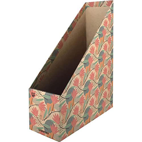 Unipapel | 100% recyceltes Karton und Kraftpapier | 255 x 95 x 335 mm | Uninature Design | Blumen | FSC Recycled von Unipapel